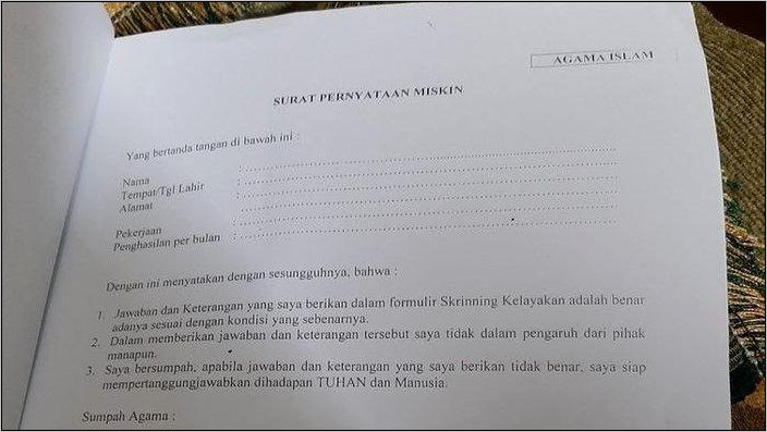 Contoh Permohonan Surat Berobat Kepada Rutan