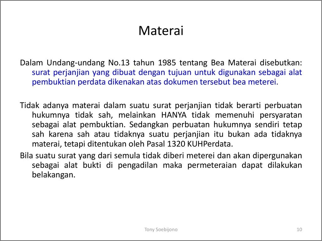 Contoh Skripsi Fungsi Bea Materai Dalam Surat Perjanjian Pdf
