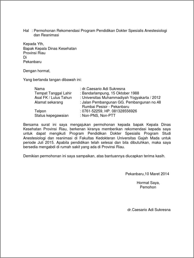 Contoh Surat Dari Ugm Permohonan Narsum