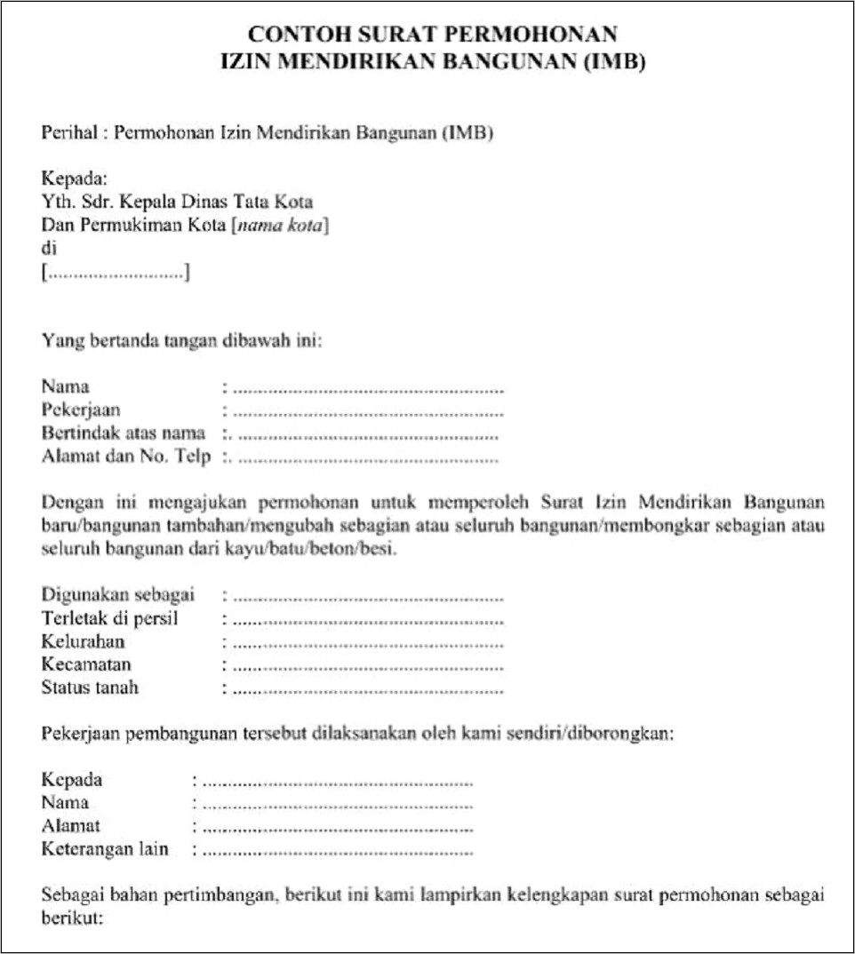 Contoh Surat Izin Pernyataan Dari Tetangga Slide Share