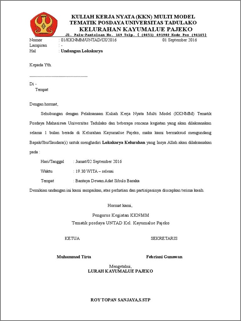 Contoh Surat Keterangan Aktif Melaksanakan Tri Dharma Perguruan Tinggi