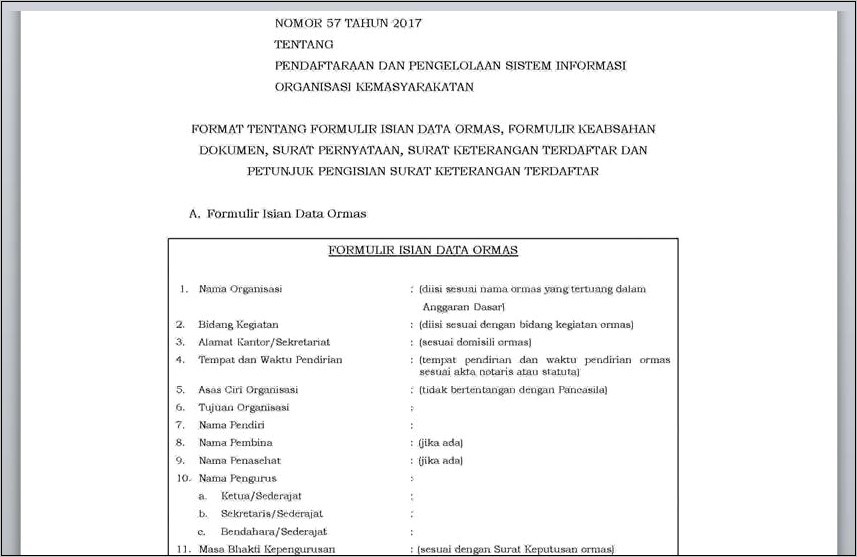 Contoh Surat Keterangan Bahwa Sudah Memiliki Sk Badan Hukum