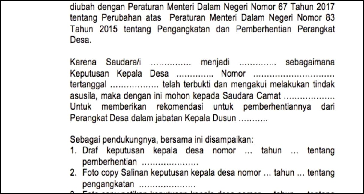 Contoh Surat Keterangan Batas Usia Pensiun