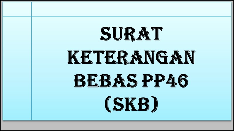 Contoh Surat Keterangan Bebas Pajak Pph 21