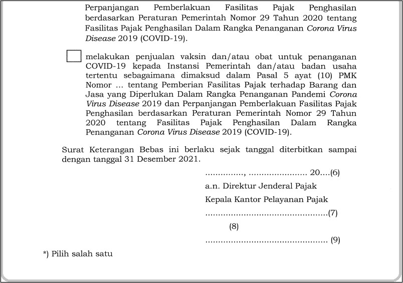 Contoh Surat Keterangan Bebas Pajak Pph 23 Pp 23