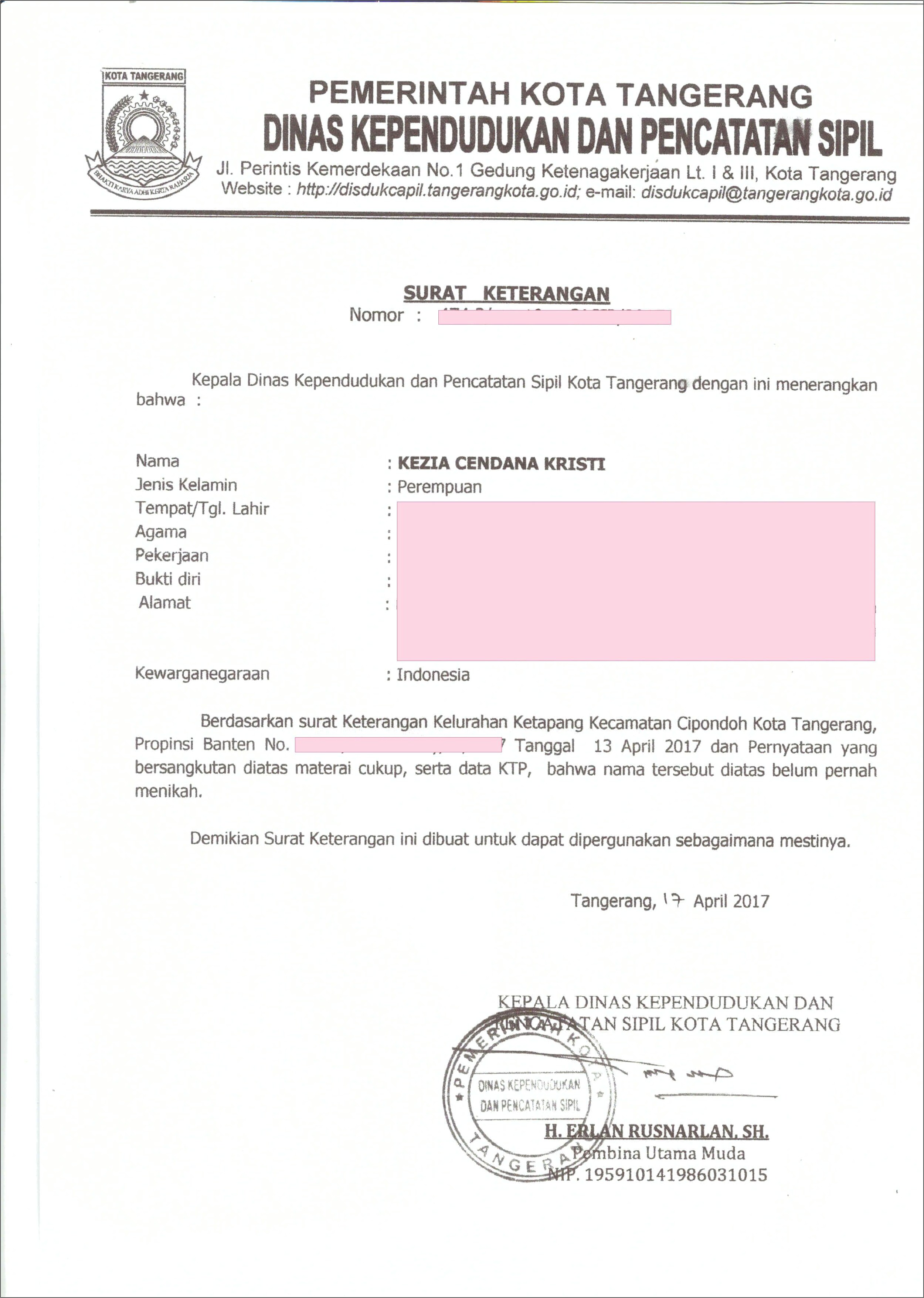 Contoh Surat Keterangan Belum Punya Rumah Dari Rt