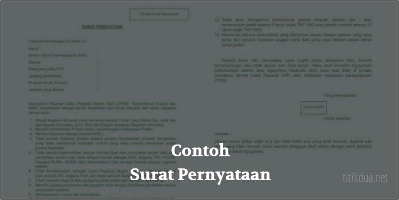 Contoh Surat Keterangan Bermaterai Melihat Perzinahan