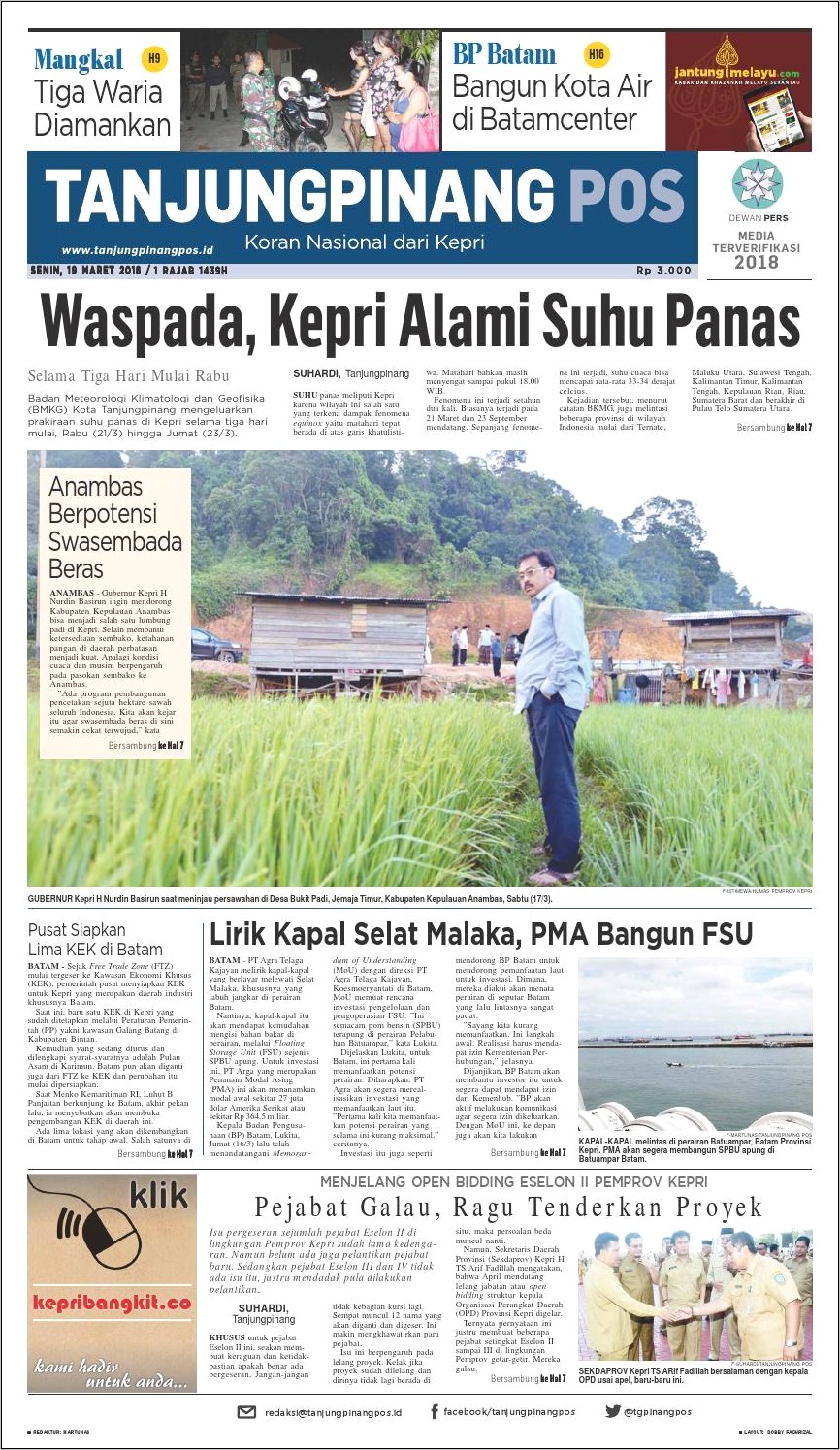 Contoh Surat Keterangan Bupati Kepulauan Anambas
