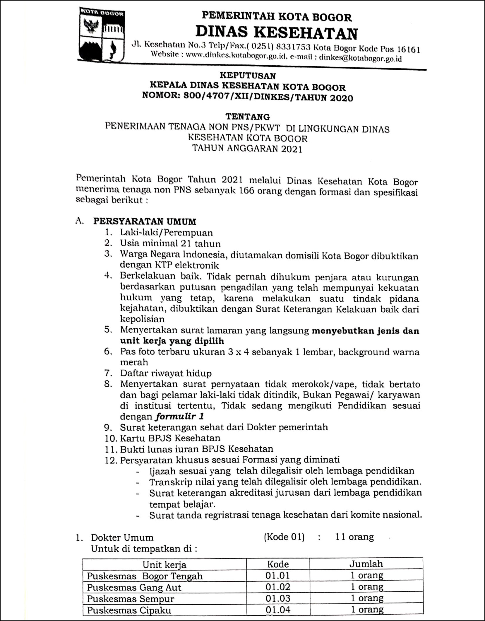 Contoh Surat Keterangan Dari Kadinkes