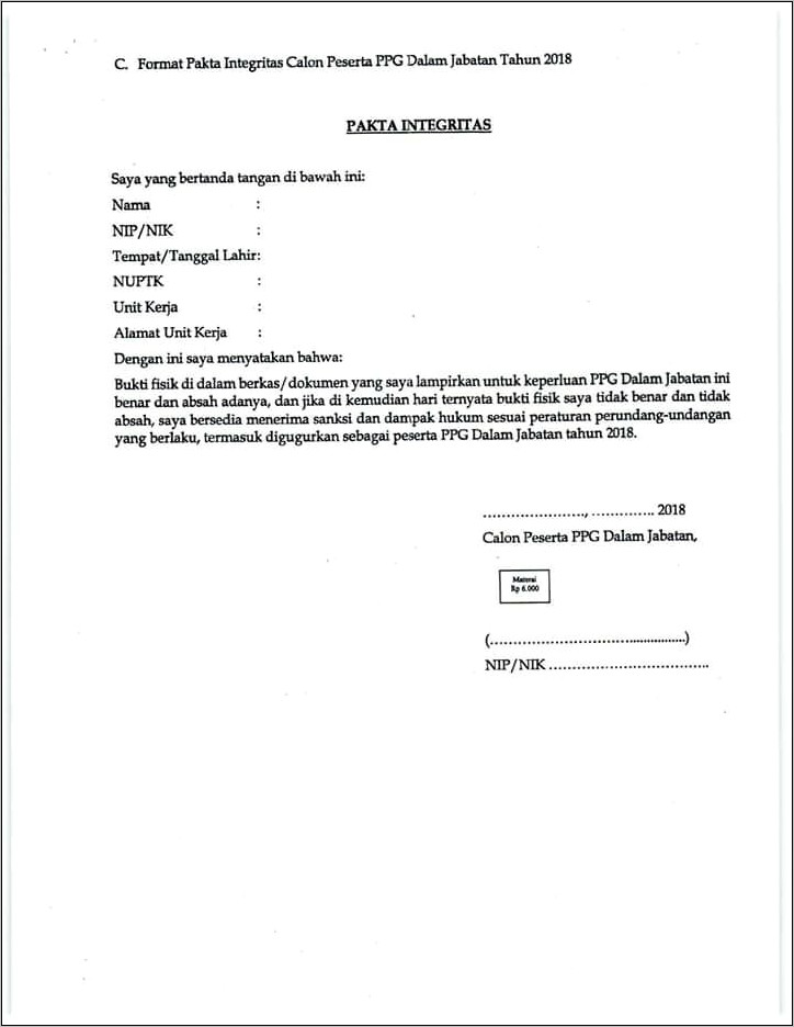 Contoh Surat Keterangan Dari Kepala Sekolah Untuk Mengikuti Pretes Ppg