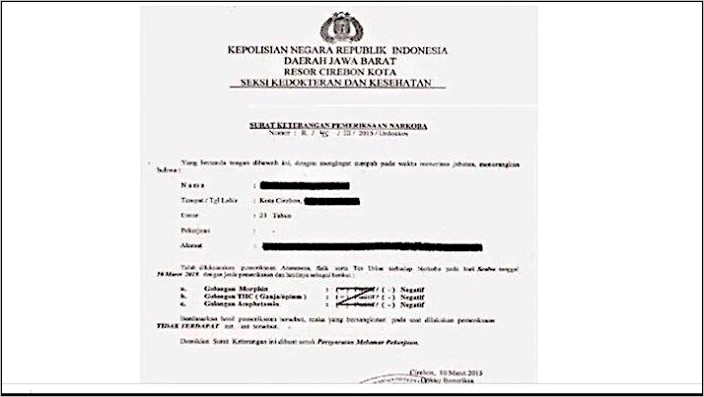 Contoh Surat Keterangan Desa Padangan