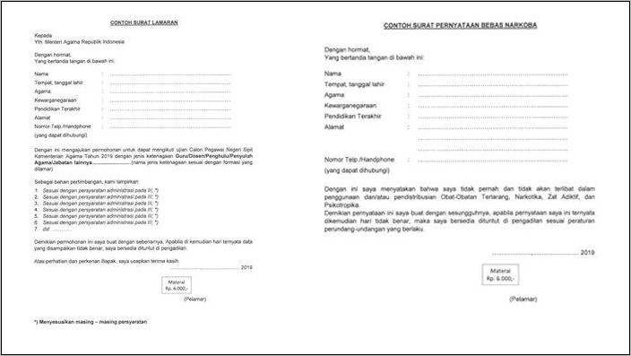 Contoh Surat Keterangan Disabilitas Untuk Pns