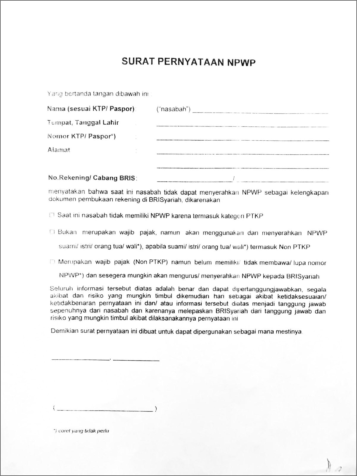 Contoh Surat Keterangan Domisili Dari Perusahaan Untuk Membuka Rekening