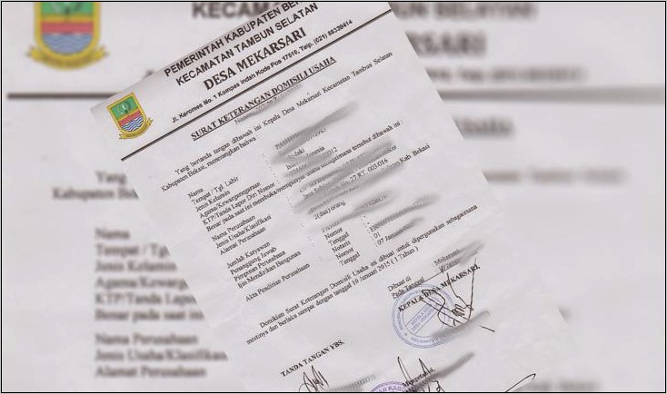 Contoh Surat Keterangan Domisili Perusahaan Dari Desa