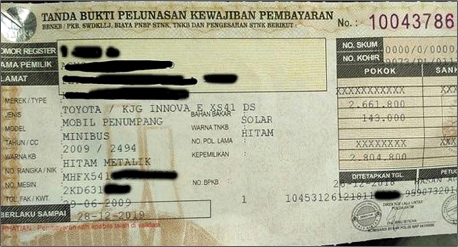 Contoh Surat Keterangan Ganti Warna Sepada Motor