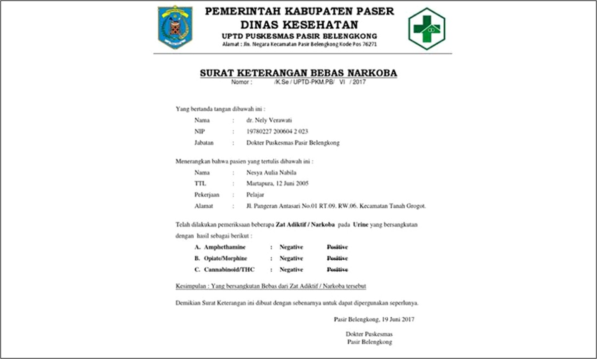 Contoh Surat Keterangan Izin Dari Puskesmas.pdf