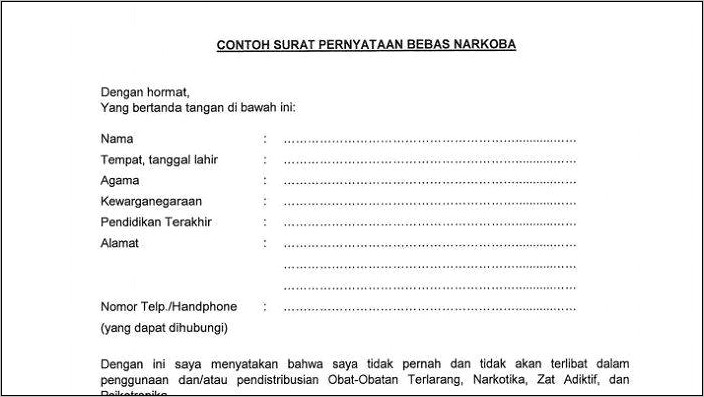 Contoh Surat Keterangan Kamar Penuh