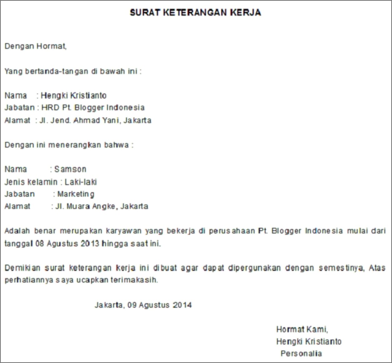 Contoh Surat Keterangan Ke Bank - Surat Keterangan : Desain Contoh