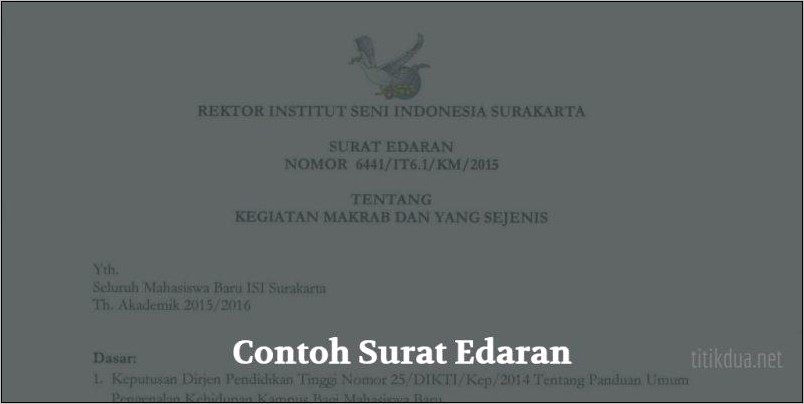 Contoh Surat Keterangan Kerjauntk Ospek