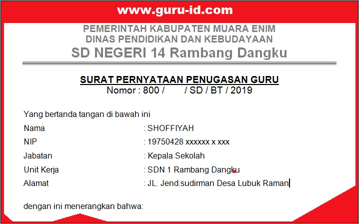 Contoh Surat Keterangan Kesalahan Nama Di Sim Dari Desa