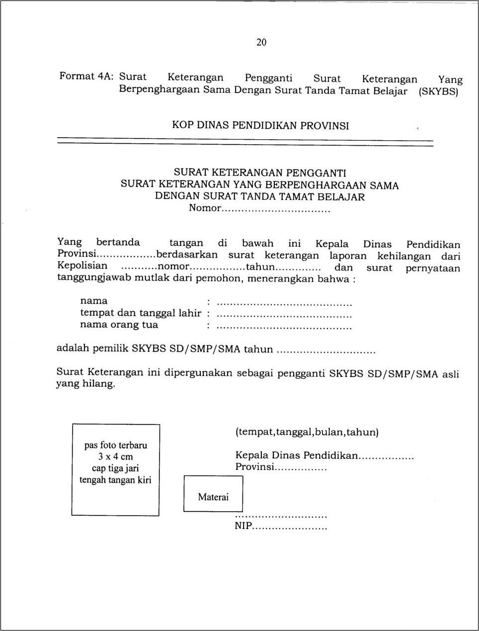 Contoh Surat Keterangan Kesalahan Penulisan Ijazah Smp