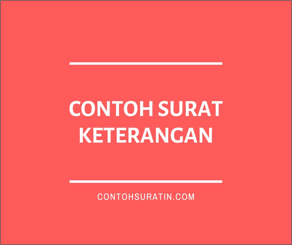 Contoh Surat Keterangan Lulus Sku