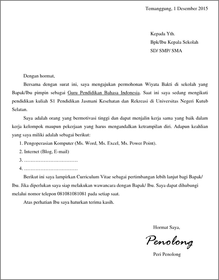 Contoh Surat Keterangan Magang Bahasa Inggris  Surat Keterangan