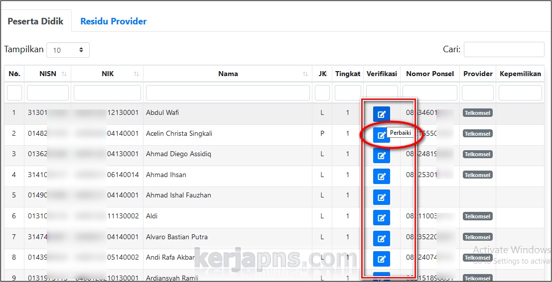 Contoh Surat Keterangan Menggantikan Operator Dapodik Smk