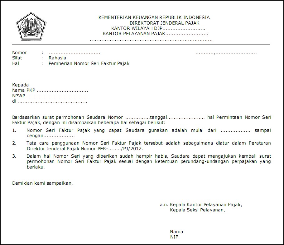 Contoh Surat Keterangan Pencabutan Surat Peringatan