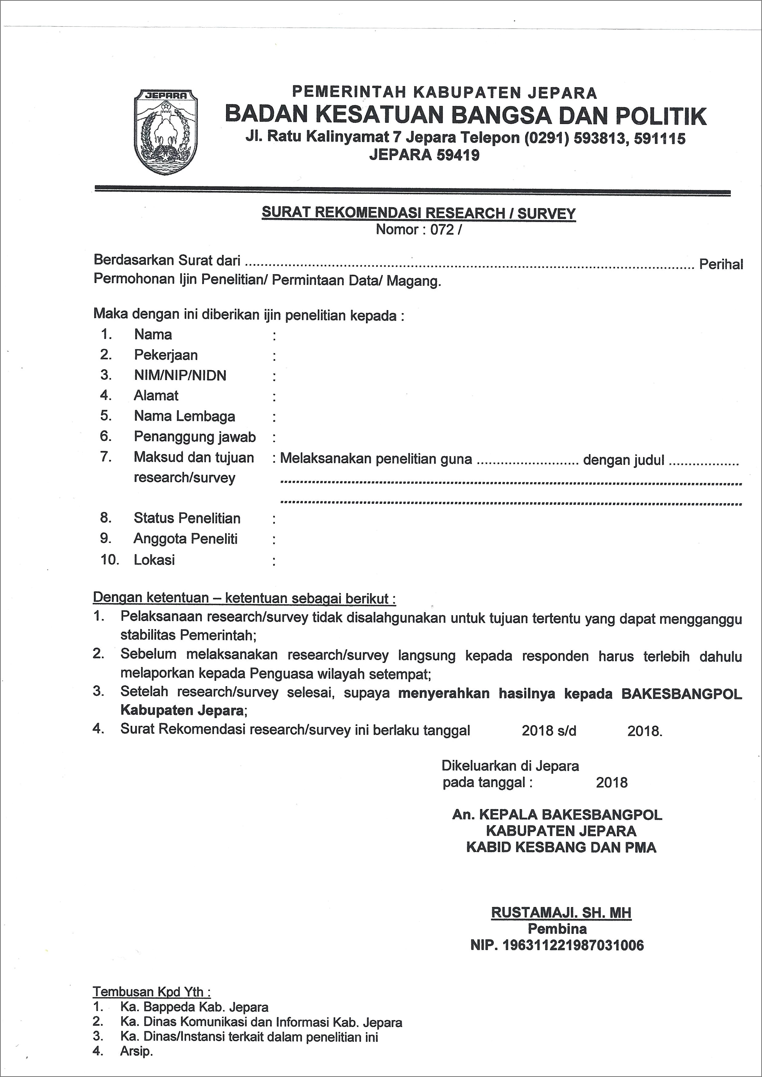 Contoh Surat Keterangan Penelitian Dari Perusahaan
