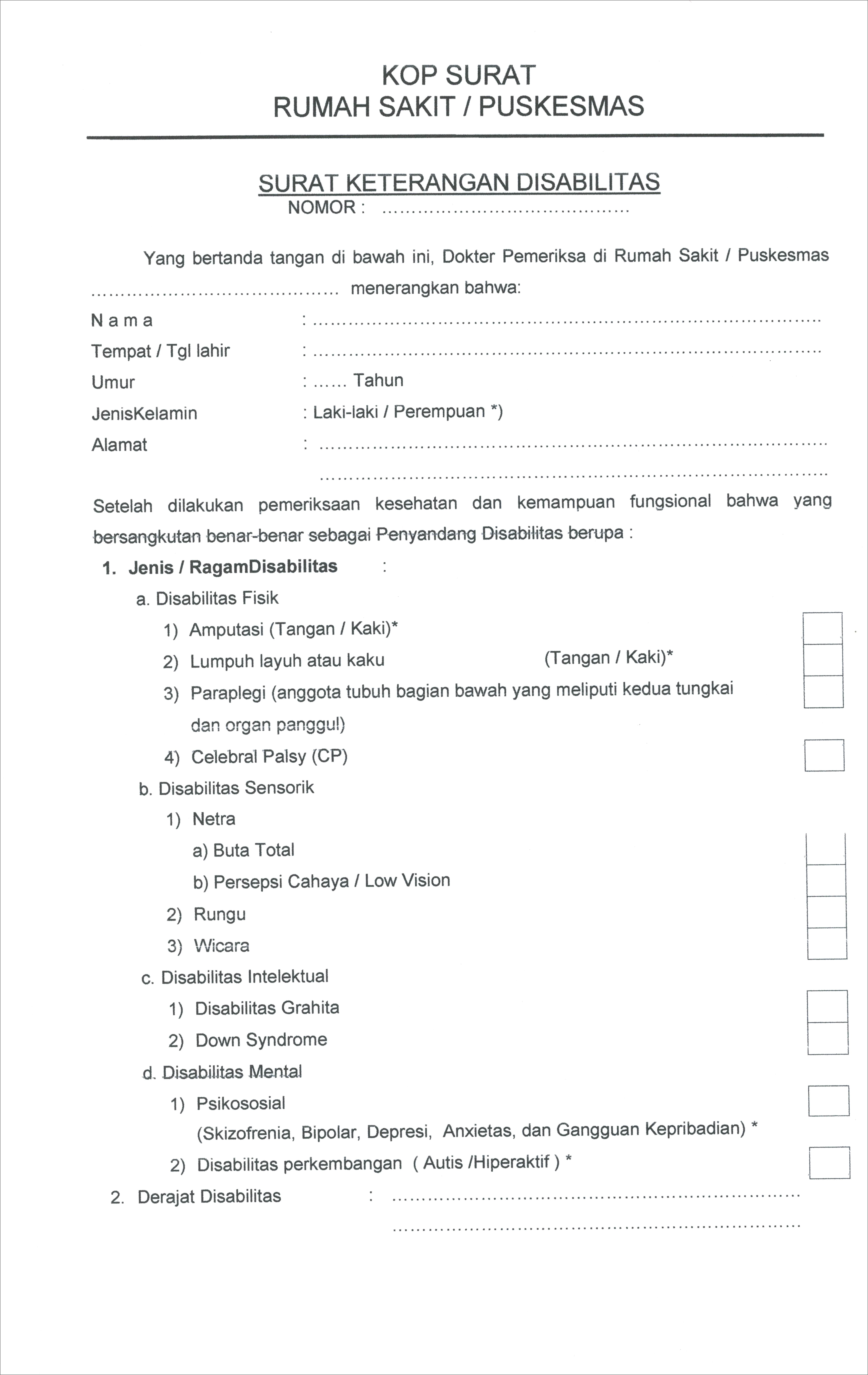 Contoh Surat Keterangan Penerimaan Pegawai