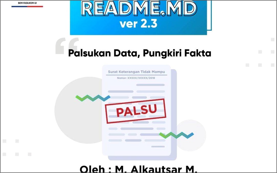 Contoh Surat Keterangan Penghasilan Orang Tua Untuk Daftar Ulang Ugm