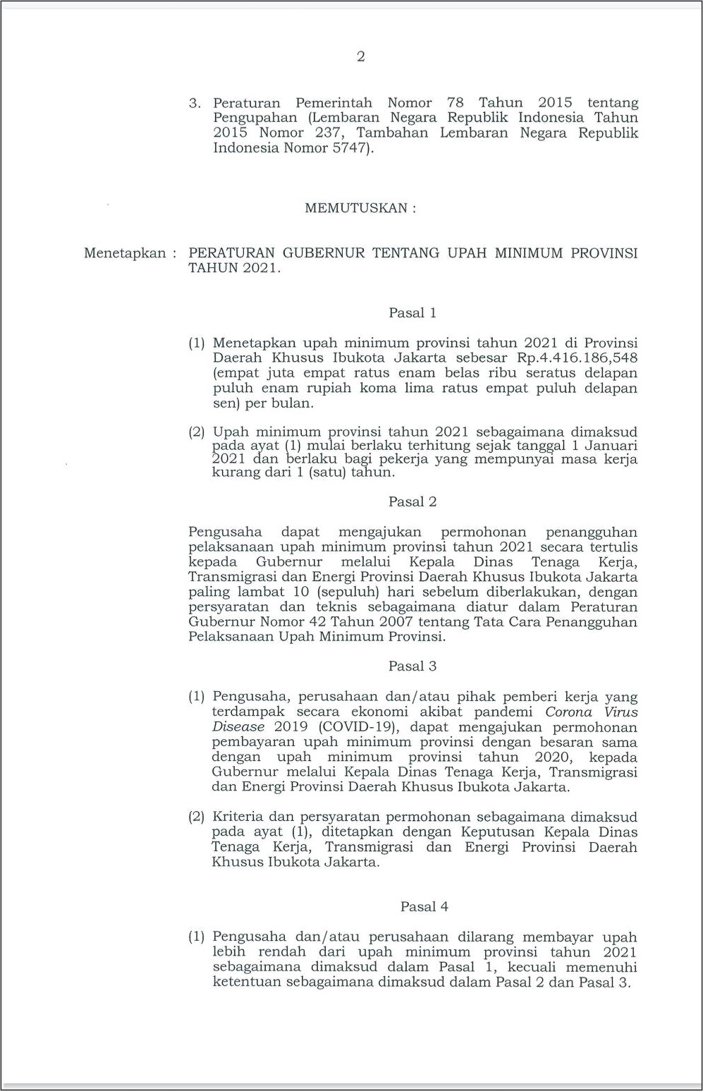 Contoh Surat Keterangan Penundaan Kenaikan