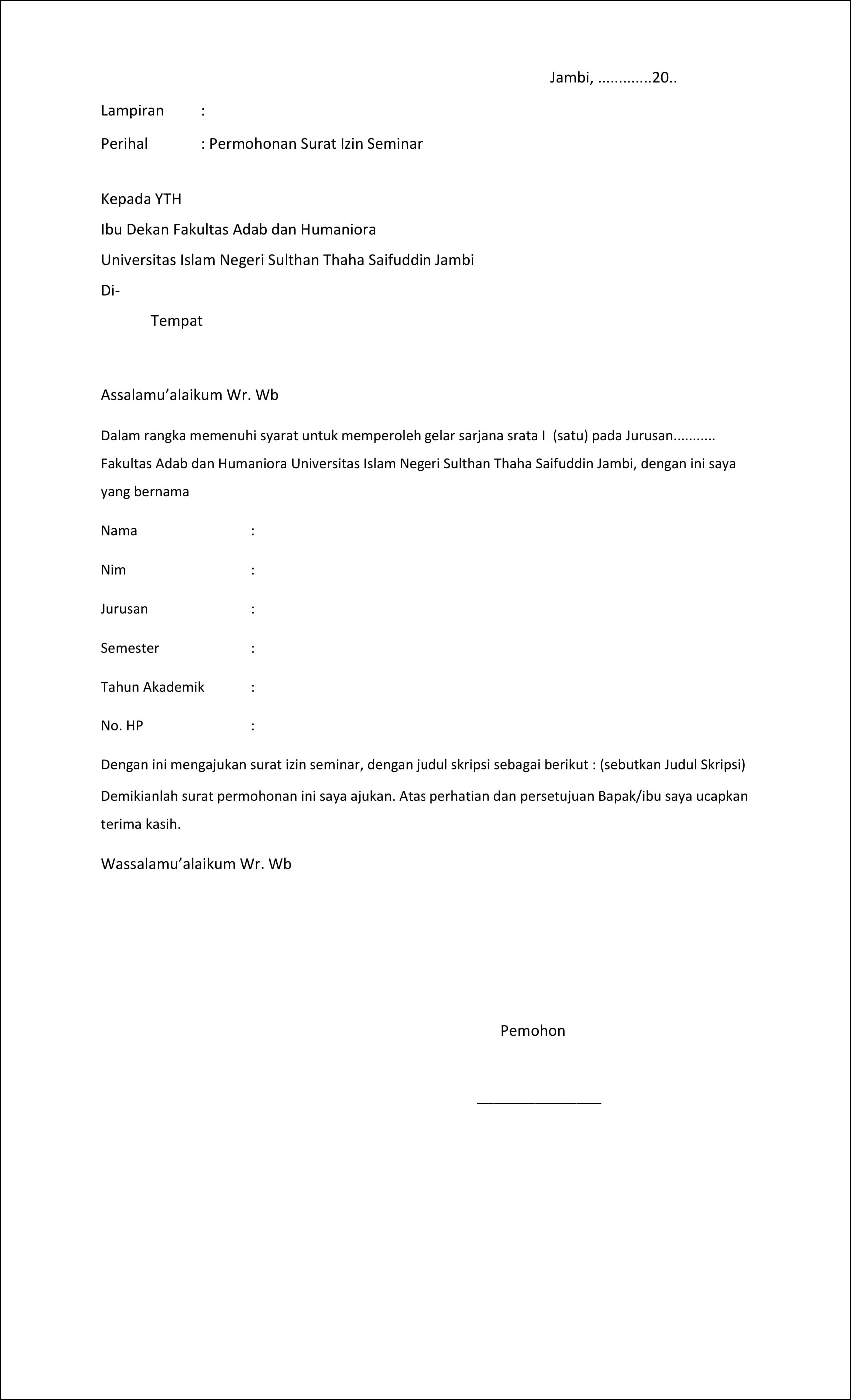 Contoh Surat Keterangan Perubahan Nama Gelar