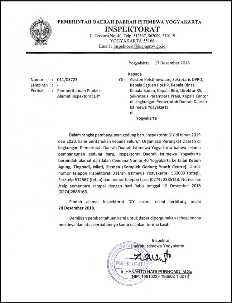 Contoh Surat Keterangan Pinda Wilaya