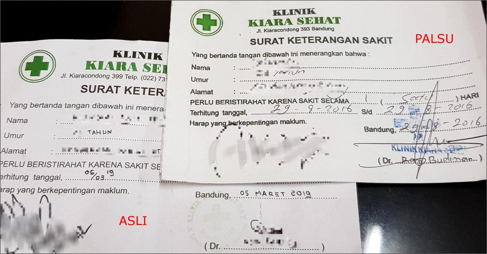 Contoh Surat Keterangan Sehat Ahmad