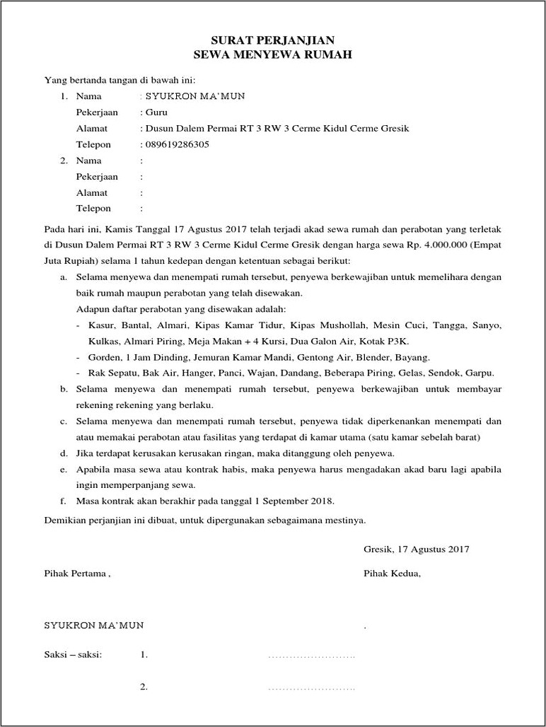 Contoh Surat Keterangan Sewa Rumah.doc