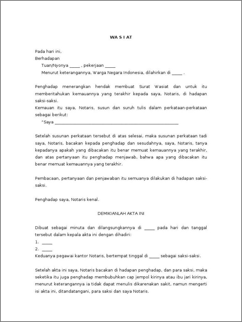 Contoh Surat Keterangan Silsilah Keluarga