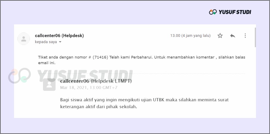 Contoh Surat Keterangan Siswa Tidak Mengikuti Unbk