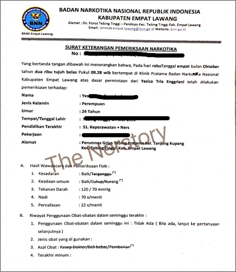 Contoh Surat Keterangan Sudah Melakukan Wawancara
