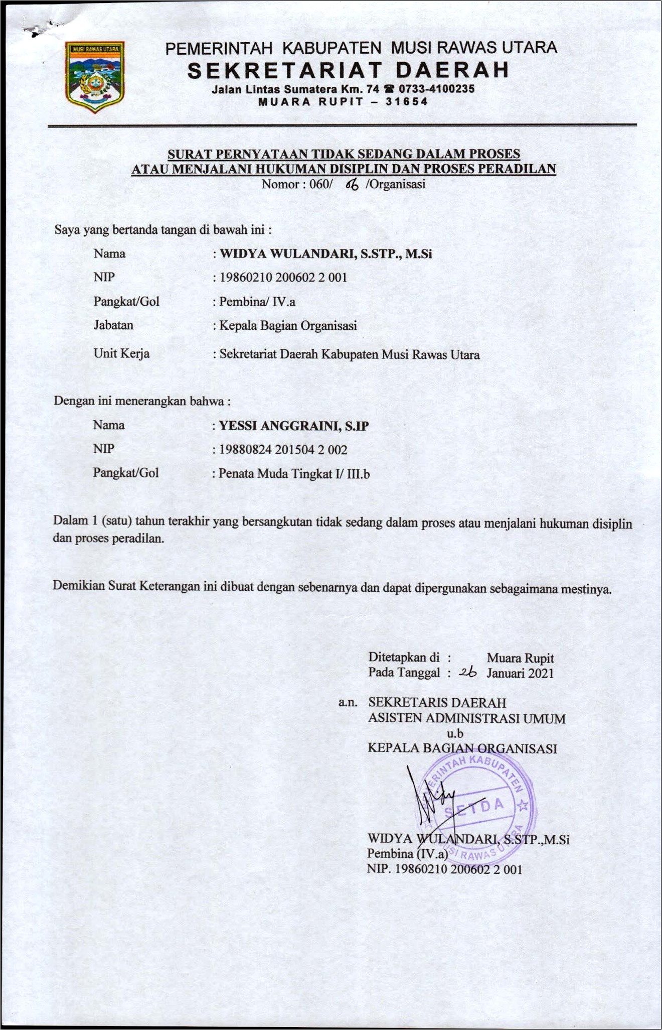 Contoh Surat Keterangan Sudah Meneliti