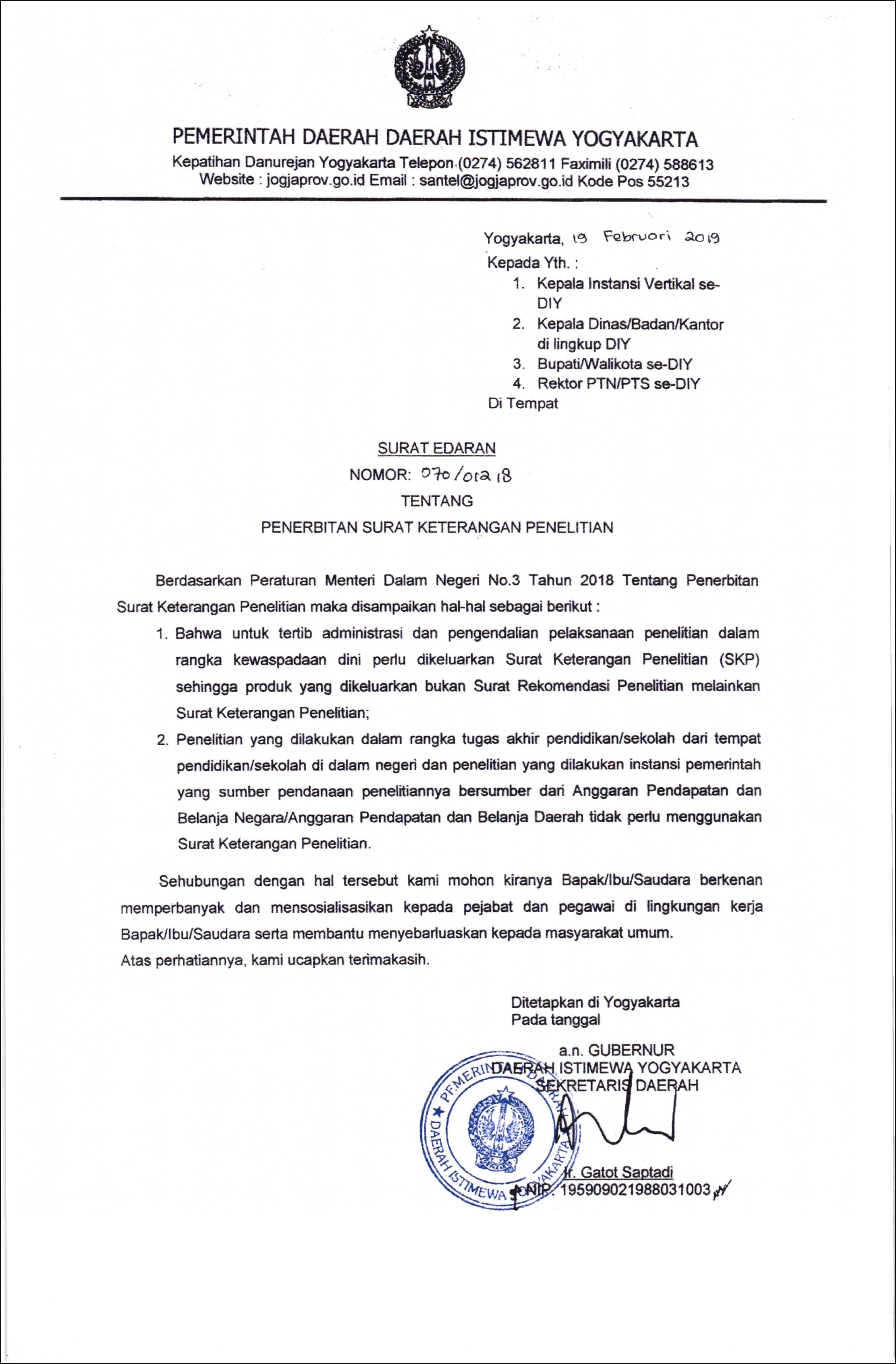 Contoh Surat Keterangan Sudah Mrlakukan Penelitian