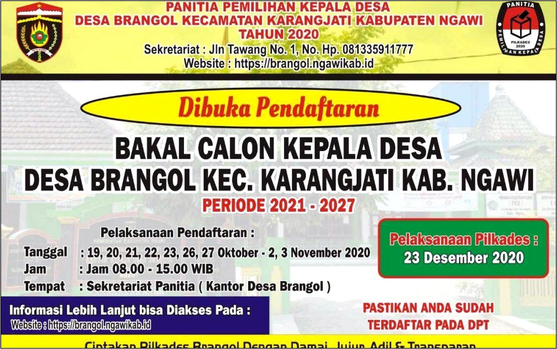 Contoh Surat Keterangan Sudah Terdaftar Di Dpt