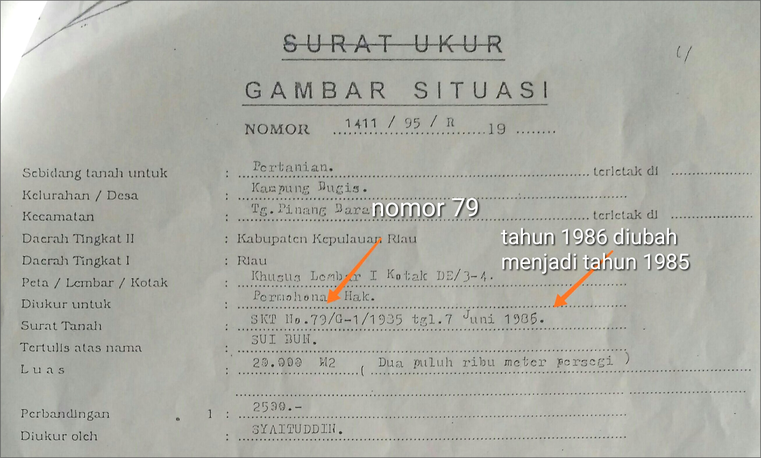 Contoh Surat Keterangan Tanah Skt