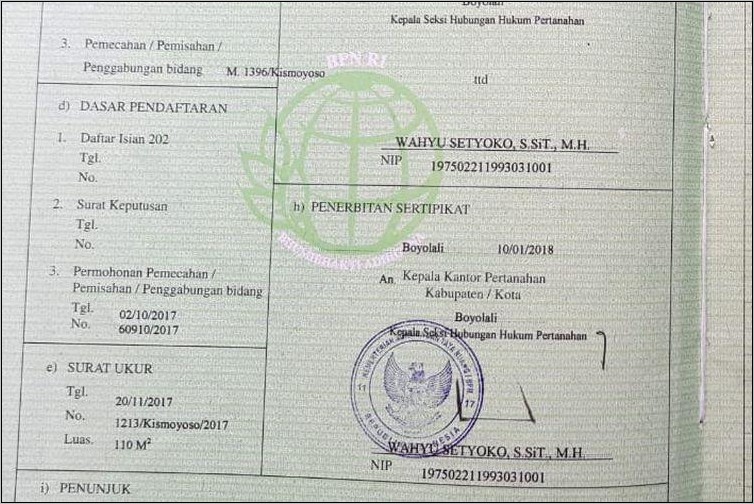 Contoh Surat Keterangan Tanah Tidak Dalam Sengketa Jakarta