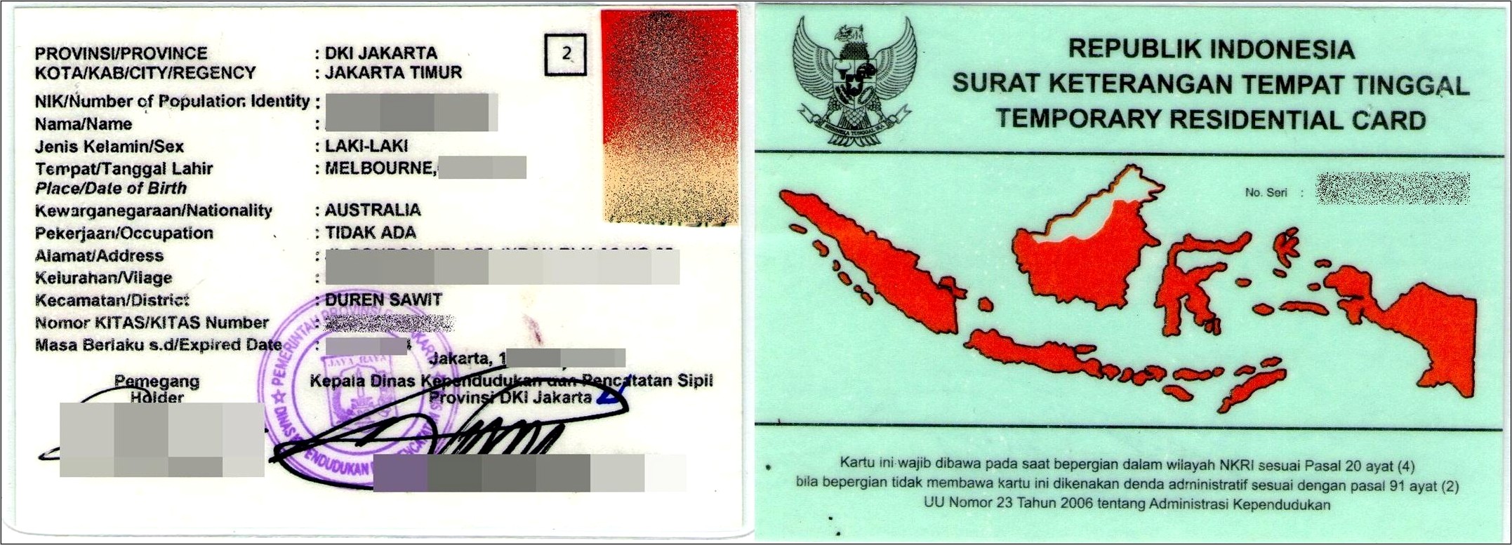 Contoh Surat Keterangan Tempat Tinggal Wna