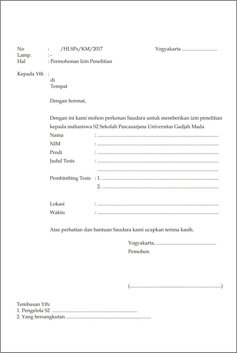 Contoh Surat Keterangan Tidak Ada Reference Letter