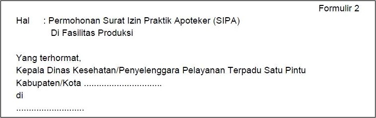 Contoh Surat Keterangan Tidak Berpraktik Apoteker