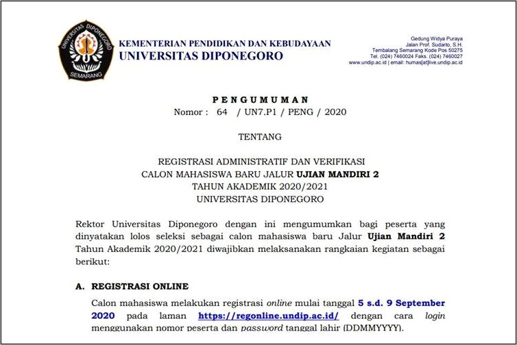 Contoh Surat Keterangan Tidak Memiliki Telepon Rumah