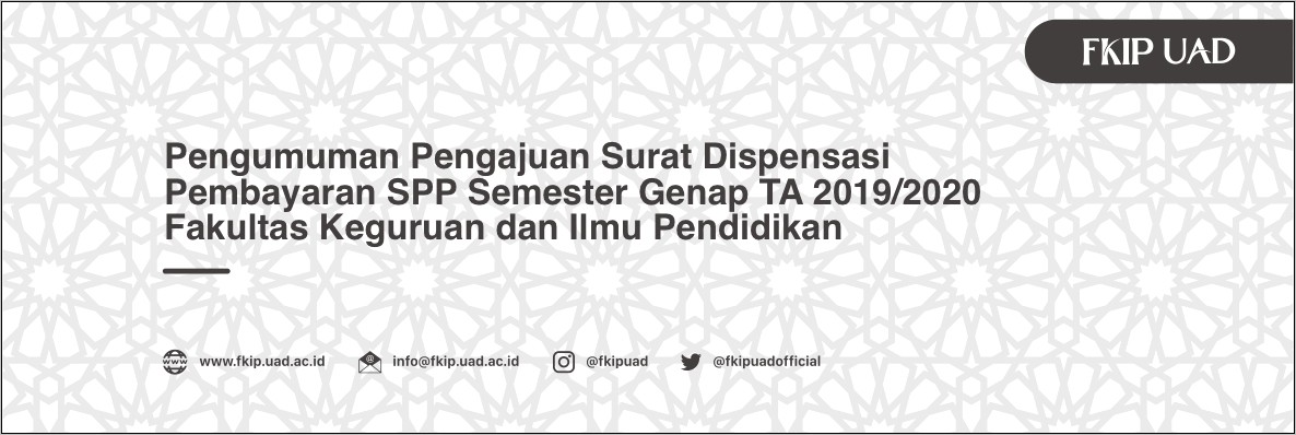 Contoh Surat Keterangan Ujian Akhir Semester